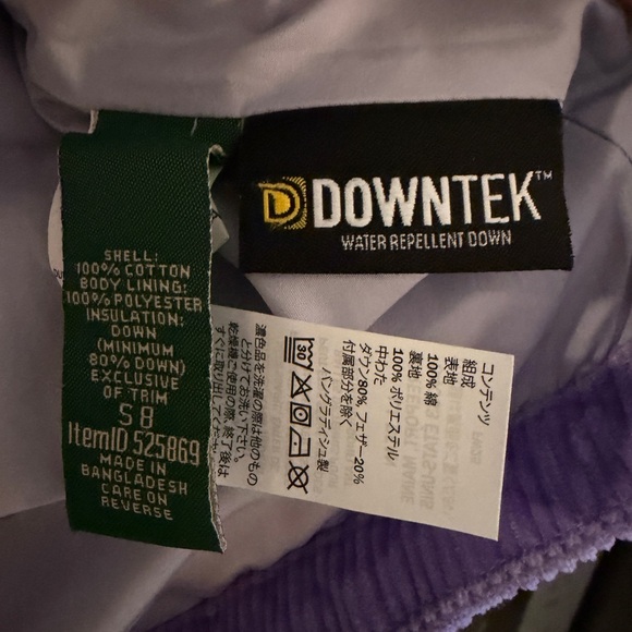 Kids' Bean's Down Corduroy Vest - Purple Puffer - Size Small/8 - Picture 3 of 5